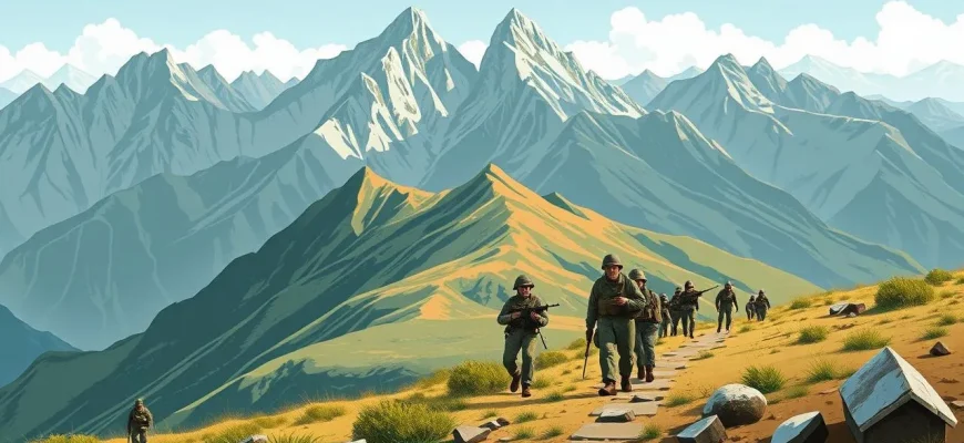 Film di guerra sul rilievo topografico Film di guerra sul rilievo topografico