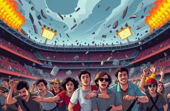 Film di catastrofi con stadi crollati