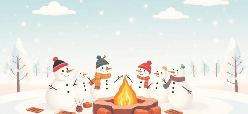 Film romantici con pupazzi di neve