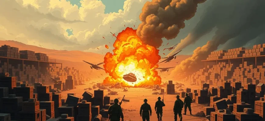 Film con esplosioni nei depositi di munizioni