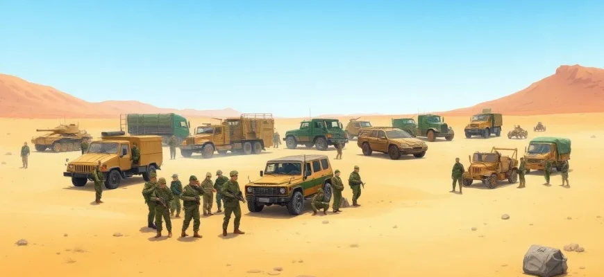 Film di guerra sui battaglioni di automezzi