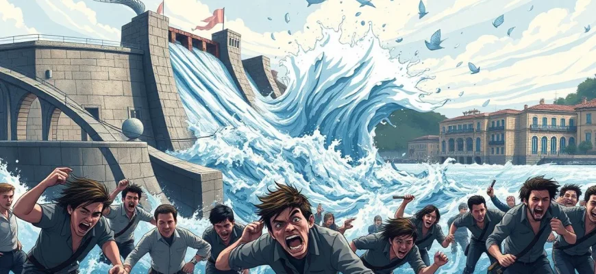 Film su emergenze e salvataggi durante la rottura di dighe