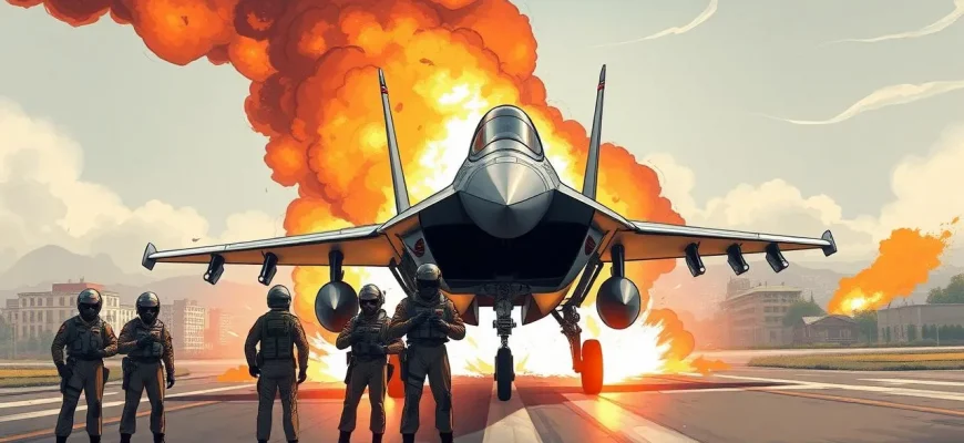 Film di guerra su prove di aerei