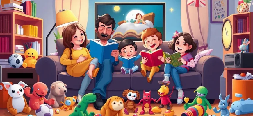 Film di famiglia con giocattoli animati