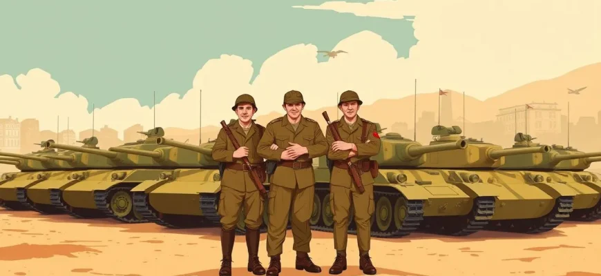 Film di guerra con carri armati