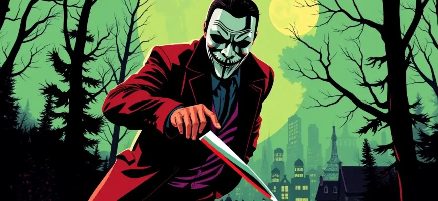 Film Horror con Uomo Mascherato