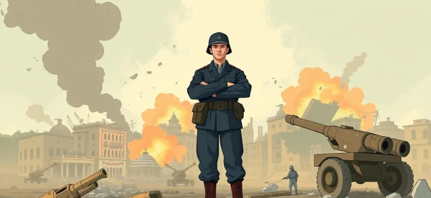 Film di guerra con artiglieria Film di guerra con artiglieria