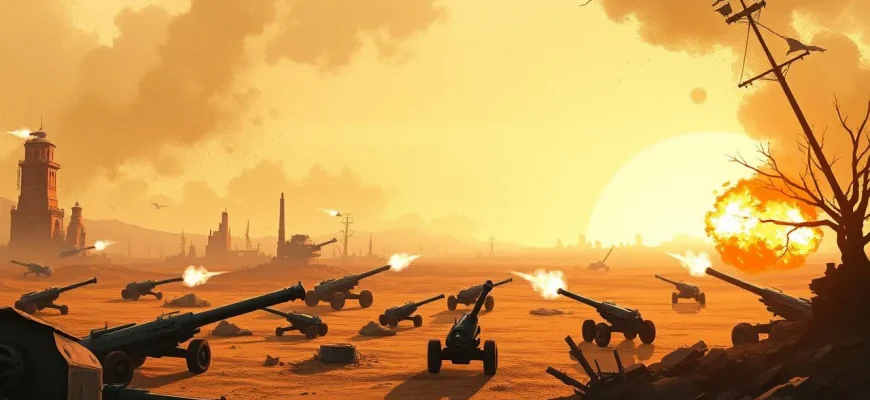 Film di guerra con duelli d’artiglieria Film di guerra con duelli d’artiglieria