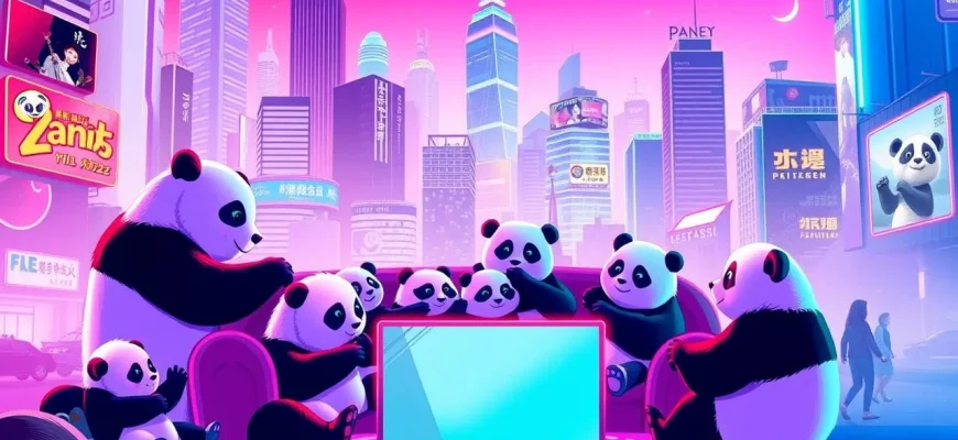 Film di famiglia sui panda