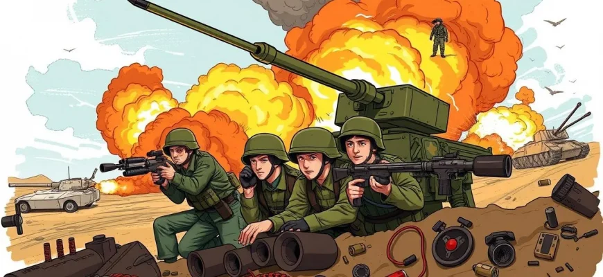 Film di guerra con artiglieria reattiva Film di guerra con artiglieria reattiva