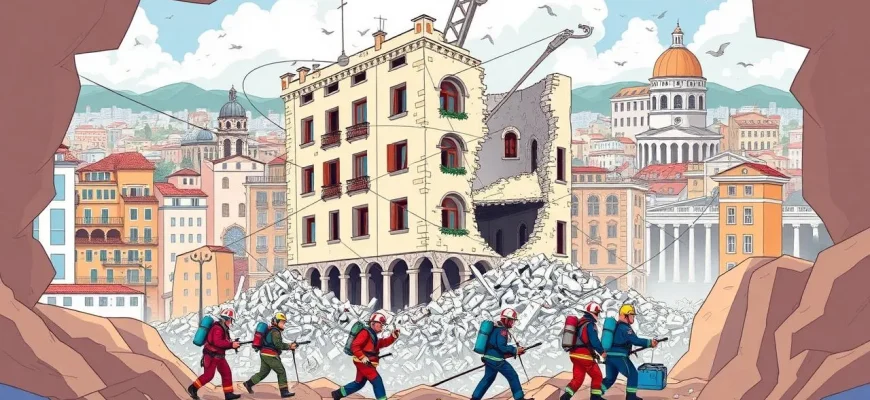 Film sul salvataggio durante terremoti