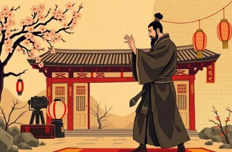 Film di combattimento con maestri di arti marziali