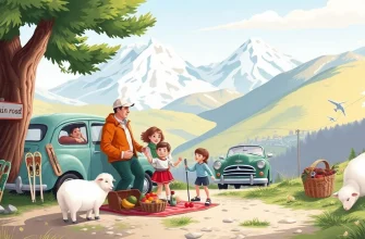 Film di famiglia sulle montagne