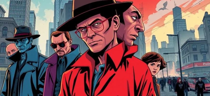 Film di crimine nelle strade della città