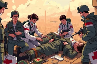 Film di guerra sul salvataggio dei feriti