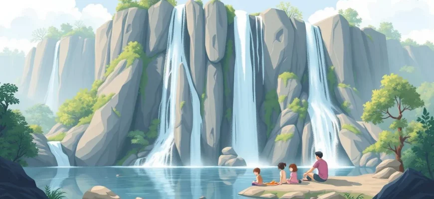 Film di famiglia sui cascate