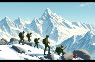 Film di guerra sulla preparazione in montagna