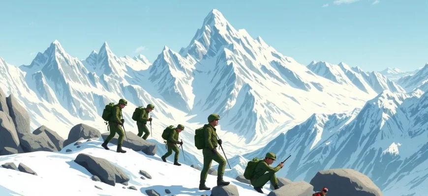 Film di guerra sulla preparazione in montagna Film di guerra sulla preparazione in montagna