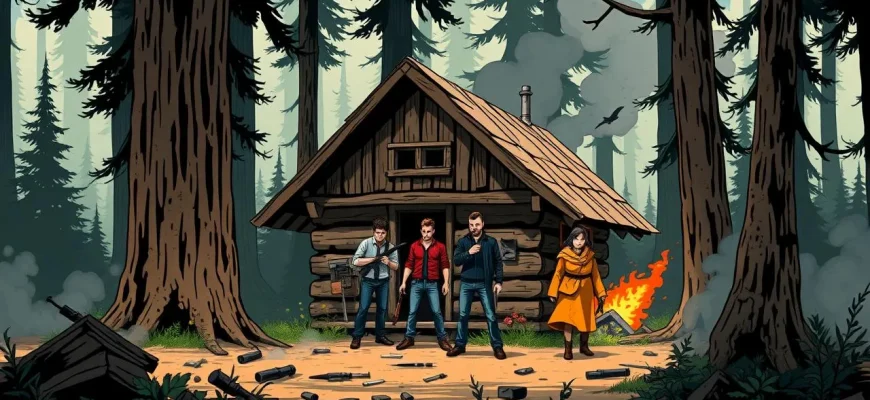 Film d’azione nella capanna nel bosco Film d’azione nella capanna nel bosco